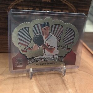 2000 Pacific Crown Royale Freg Maddux Diecut Card Braves HOF
